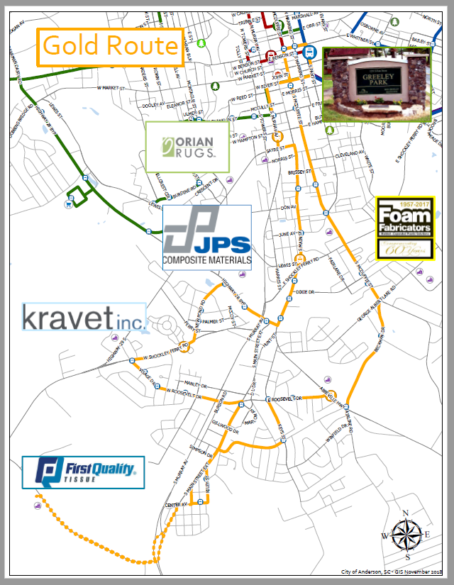 City Of Anderson Sc Zoning Map City Of Anderson, Sc - Gis Department